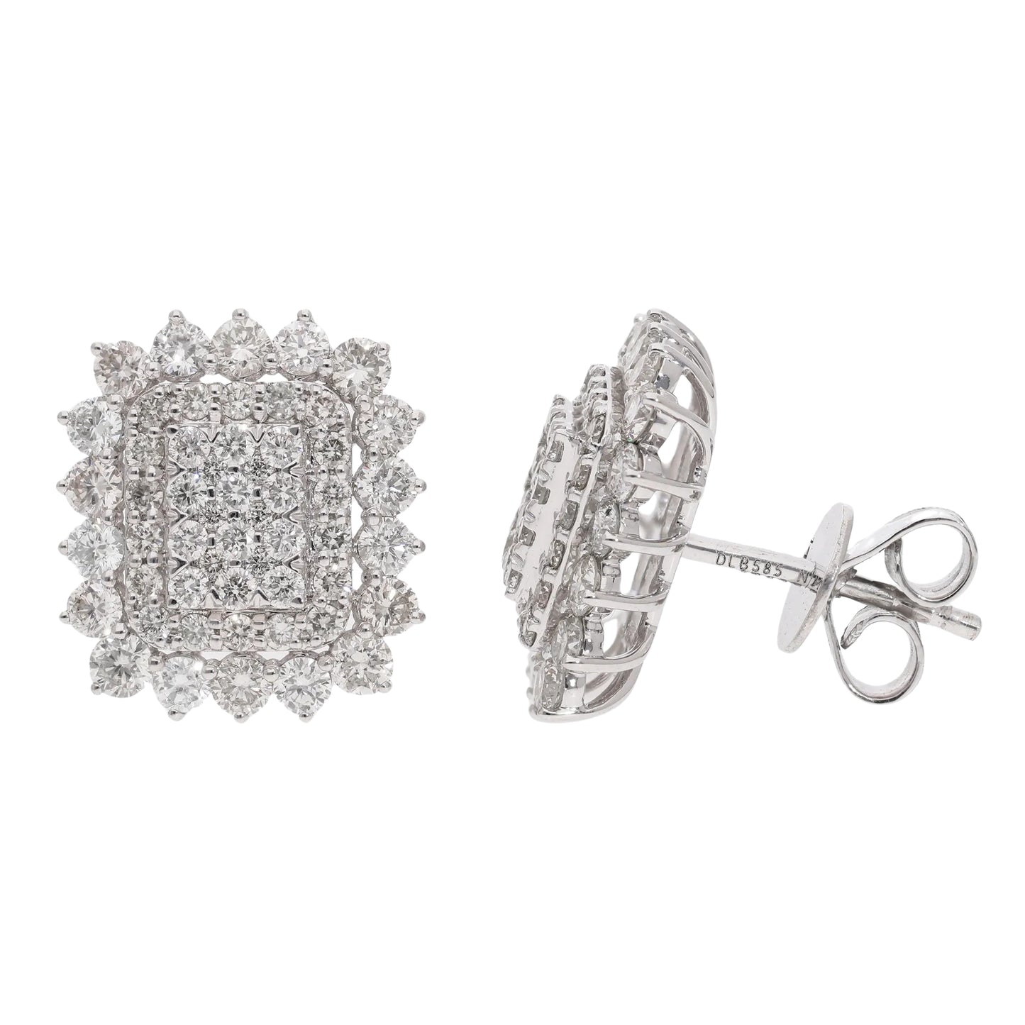 2.03 Ct Natural Diamond Terra Earrings
