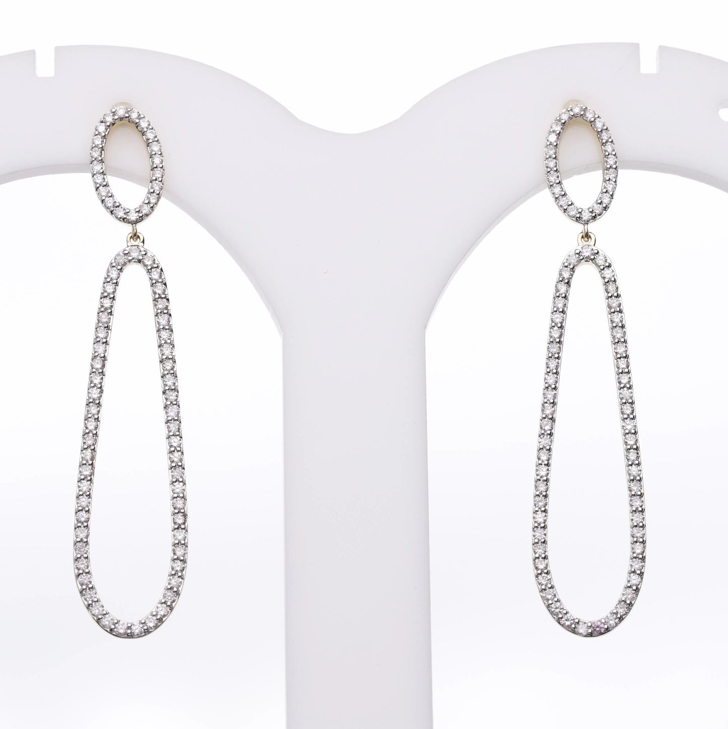 1.40 Ct Natural Diamond Danni Dangle Earrings