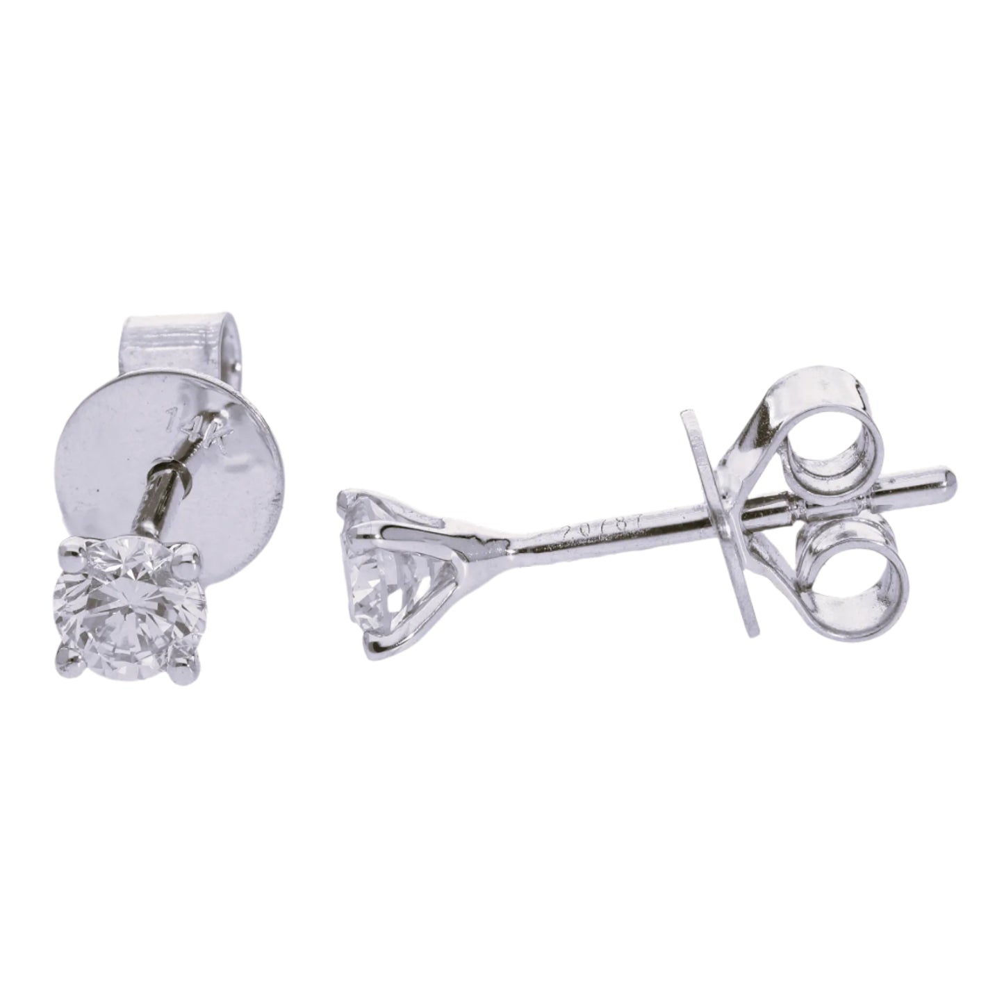 Natural Diamond Stud Earrings