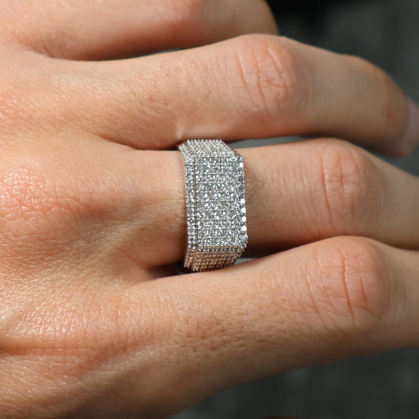 1.25 Ct Royal Iced Natural Diamond Ring - Helodia Jewelry