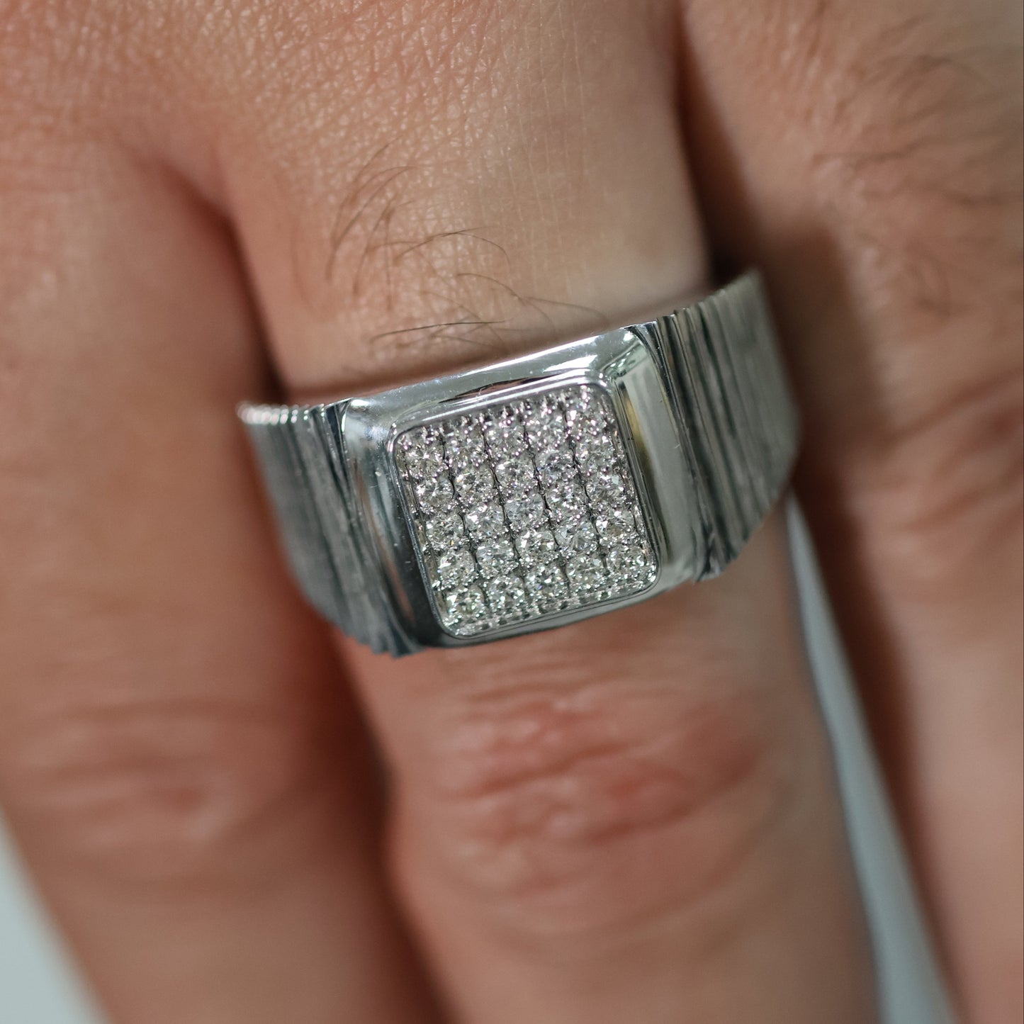 0.52 Ct Natural Diamond Royal Ring - Helodia Jewelry