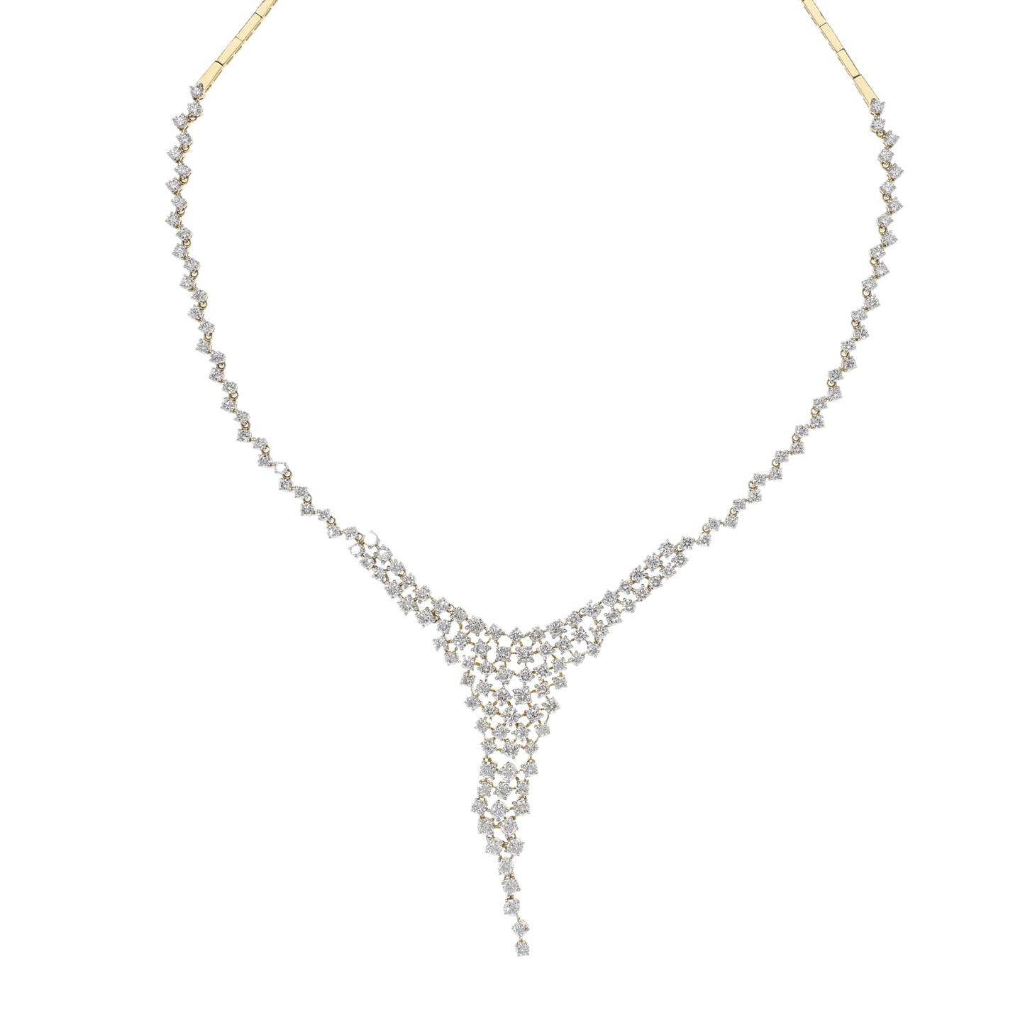 7.23 Ct Natural Diamond Diana Lariat Necklace