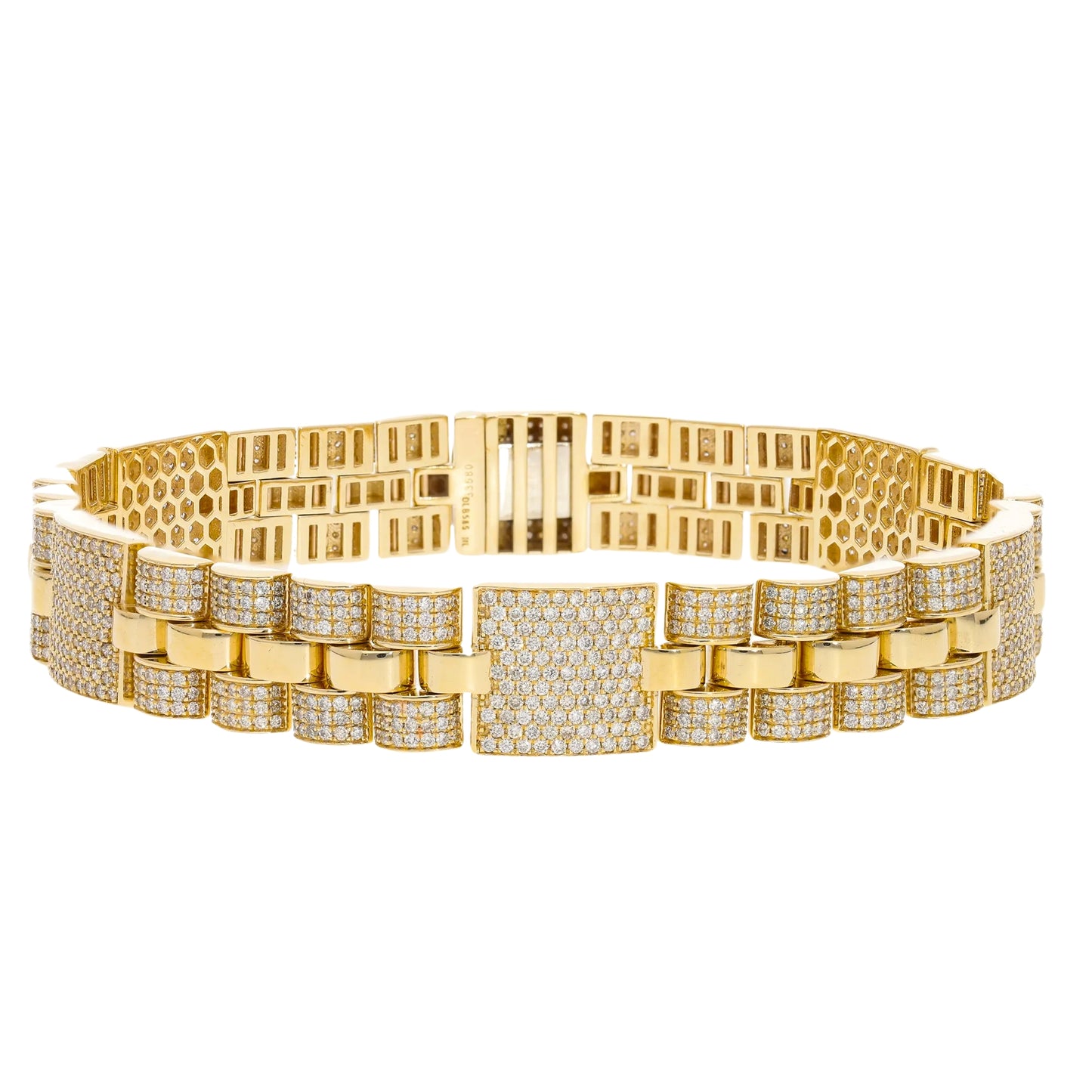 4.50 Ct Royal Natural Diamond Link Bracelet