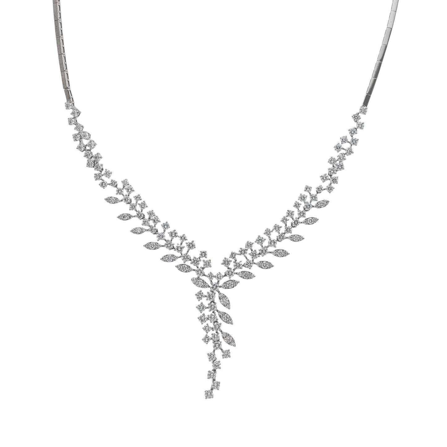 5.50 Ct Natural Diamond Athena Lariat Necklace