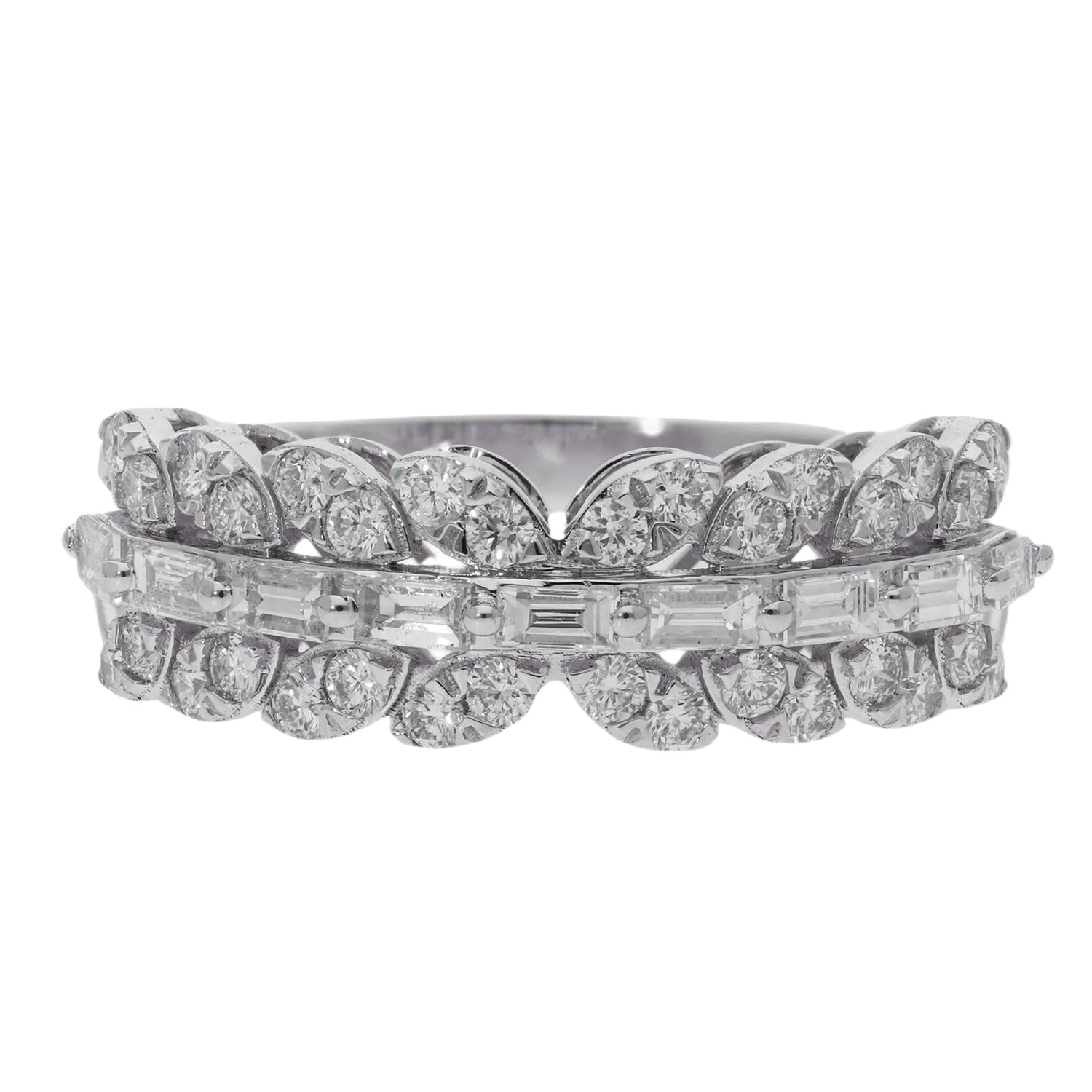 0.80 Ct Natural Diamond Victoria Ring - Helodia Jewelry