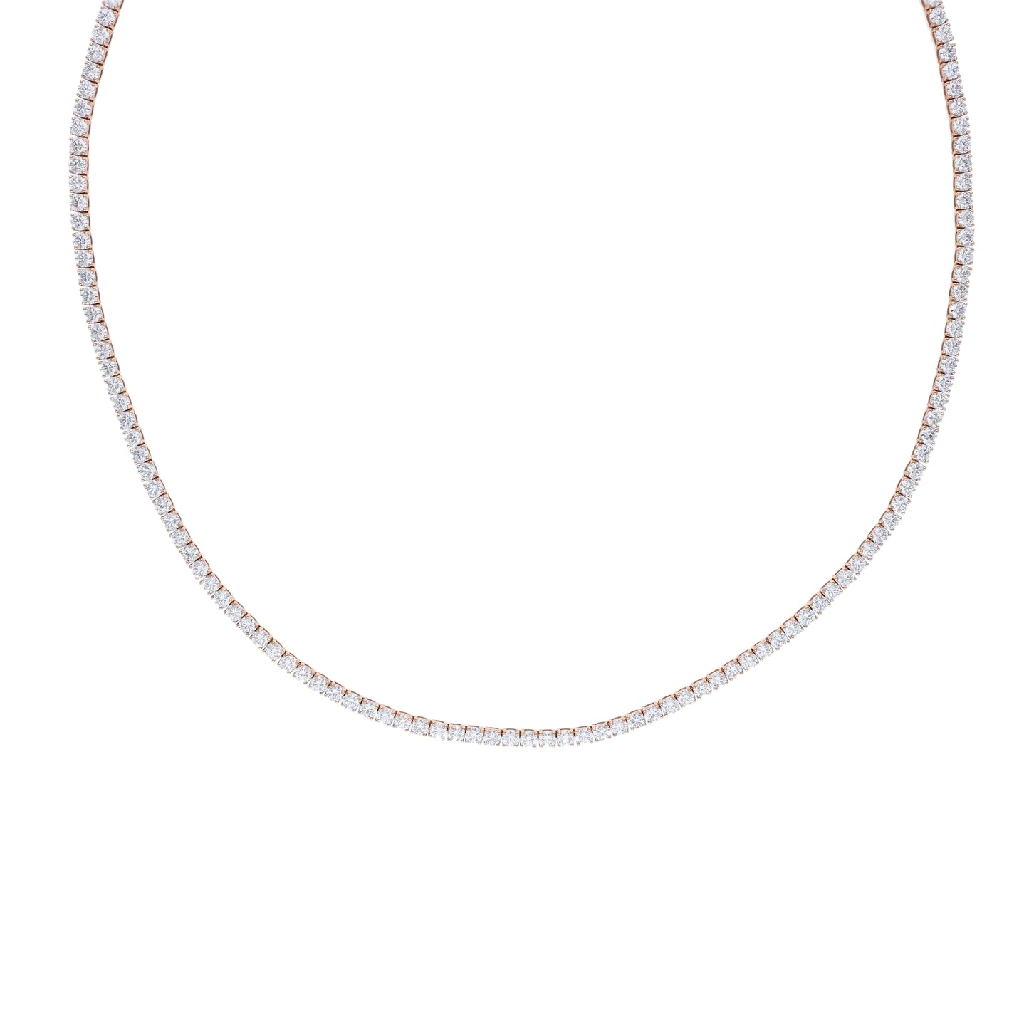 34 Ct Lab Grown Diamond Tennis Necklace