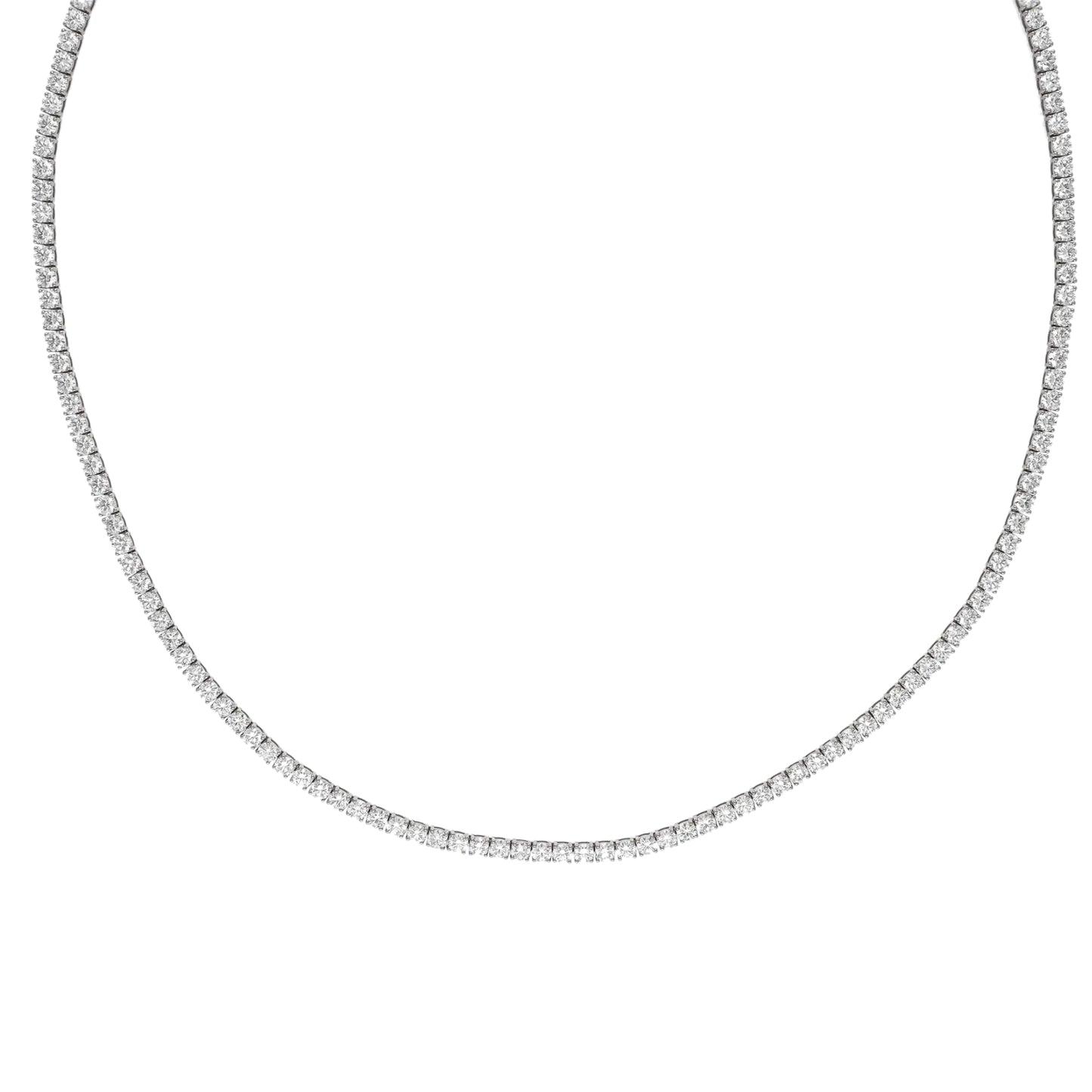 34 Ct Lab Grown Diamond Tennis Necklace