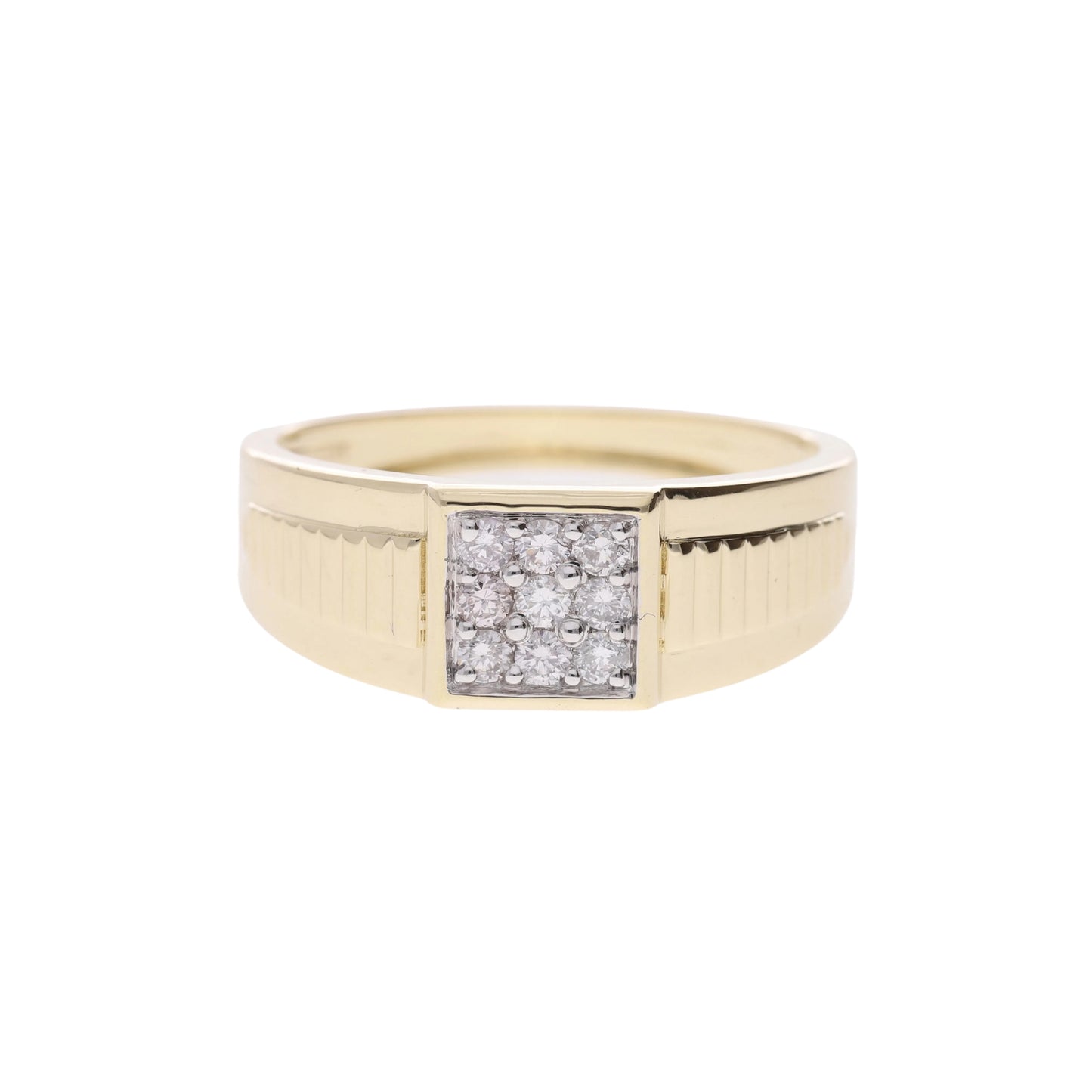 0.30 Ct Natural Diamond Vanguard Ring - Helodia Jewelry