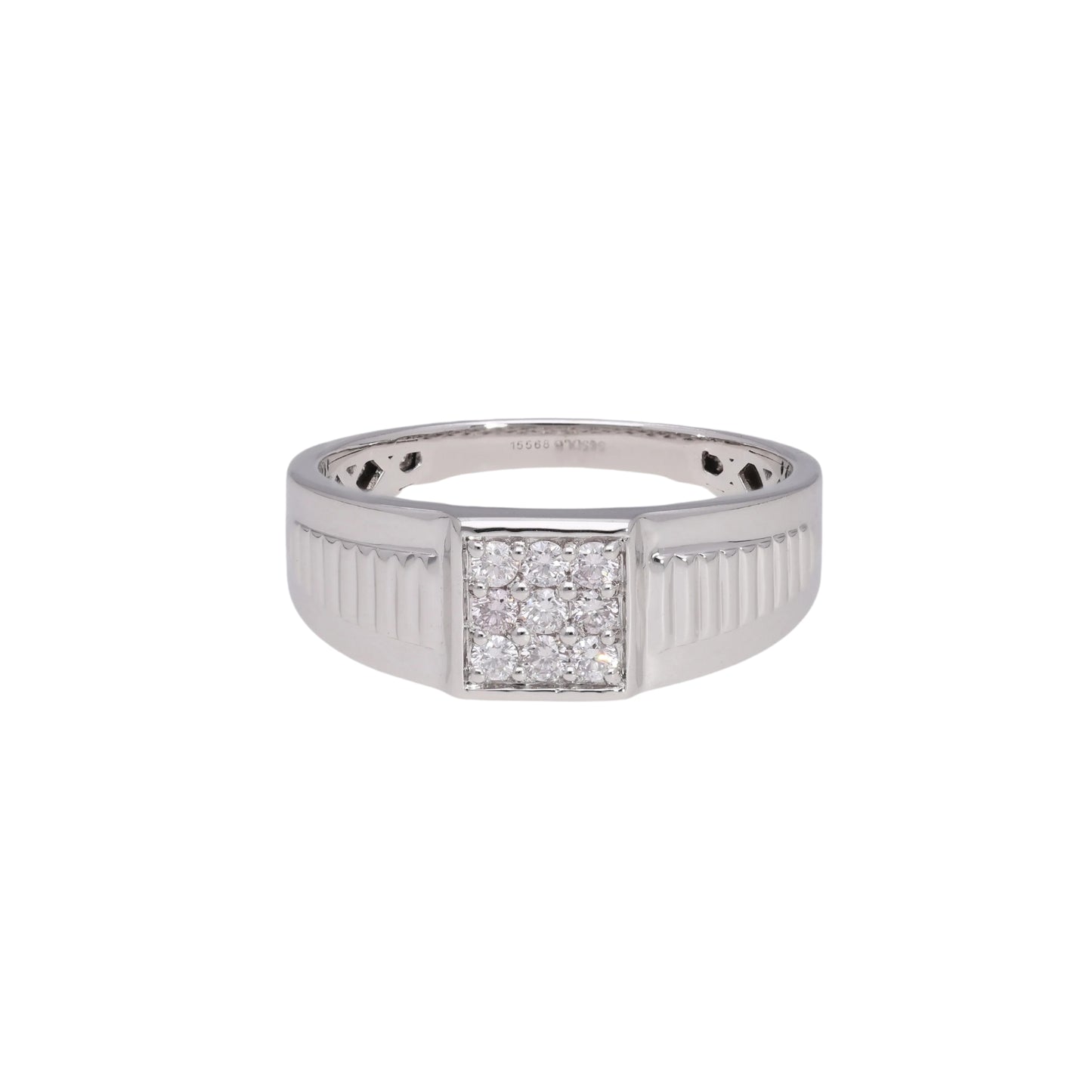 0.30 Ct Natural Diamond Vanguard Ring - Helodia Jewelry