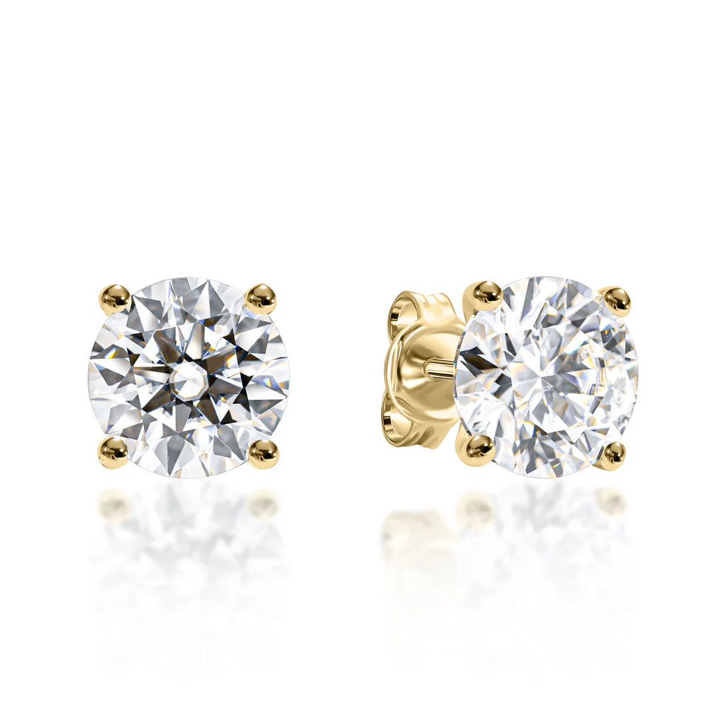 Lab Diamond Stud Earrings - Helodia Jewelry